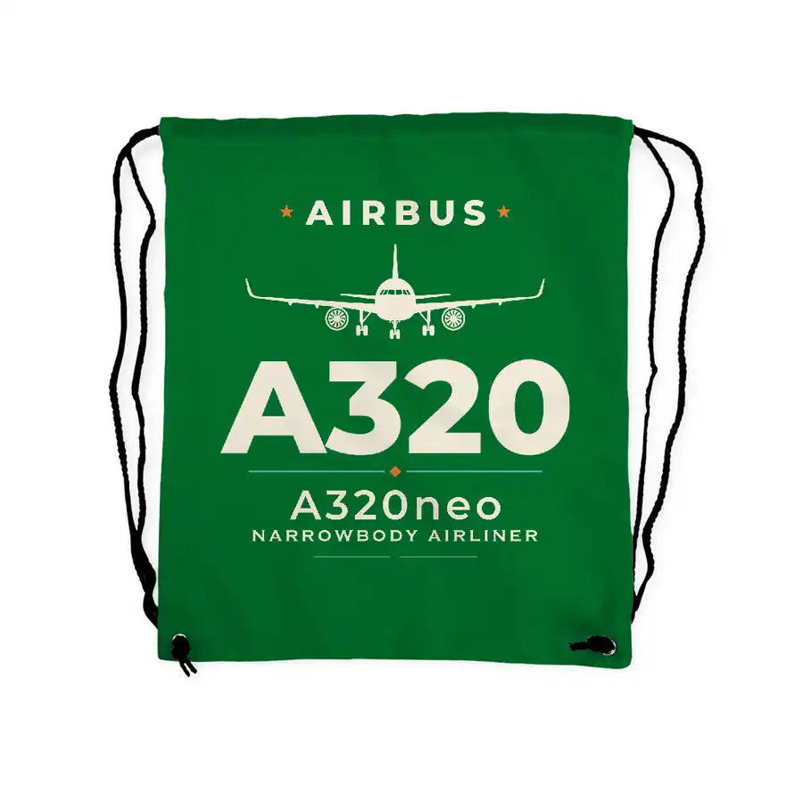 Airbus A320neo - Drawstring Bag - Heritage - Green