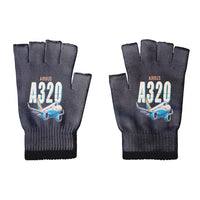 Thumbnail for Airbus A320neo - Gloves - Cut - Cartoon - Black