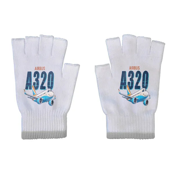 Airbus A320neo - Gloves - Cut - Cartoon - Light Gray