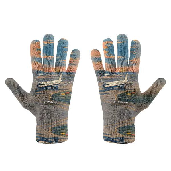Airbus A320neo - Gloves - Full - 3D - Full Print