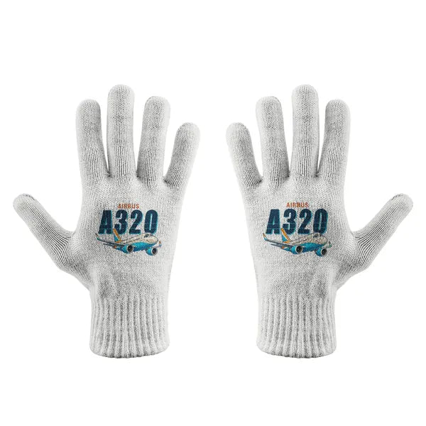 Airbus A320neo - Gloves - Full - Cartoon - White