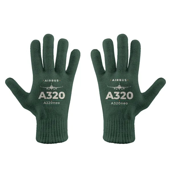 Airbus A320neo - Gloves - Full - Heritage - Dark Green