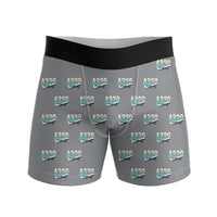 Thumbnail for Airbus A320neo - Men Boxers - Original Pattern - Gray