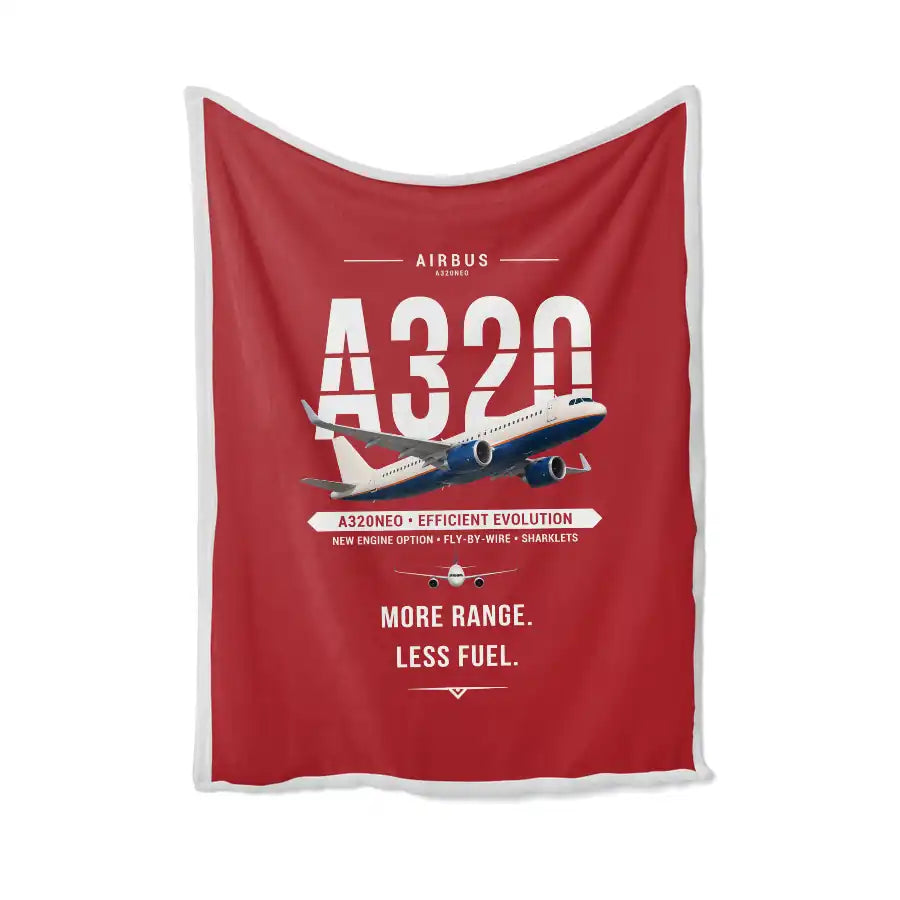 Airbus A320neo - Original - Blanket - Red