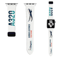 Thumbnail for Airbus A320neo Apple Watch Bands - White (Magnetic Band) - Original + Name