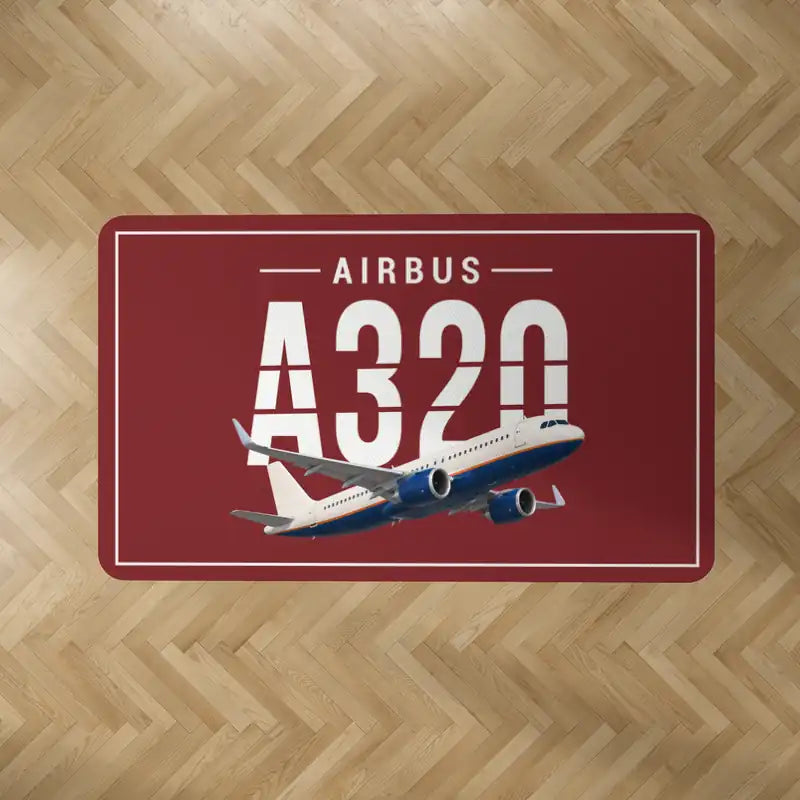 Airbus A320neo - Original - Rectangle Carpet - Dark Red