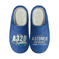 Thumbnail for Airbus A320neo - Slippers - Cotton - Cartoon - Blue