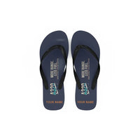Thumbnail for Airbus A320neo - Slippers - Flip Flops - Original + Name - Navy Blue