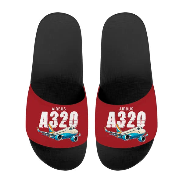 Airbus A320neo - Slippers - Sport - Cartoon - Red