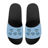 Thumbnail for Airbus A320neo - Slippers - Sport - Original Pattern - Light Blue