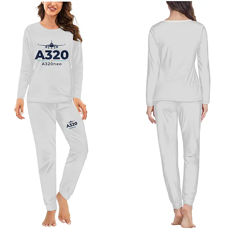Airbus A320neo - Women Pajamas - Heritage Chest - Light Gray