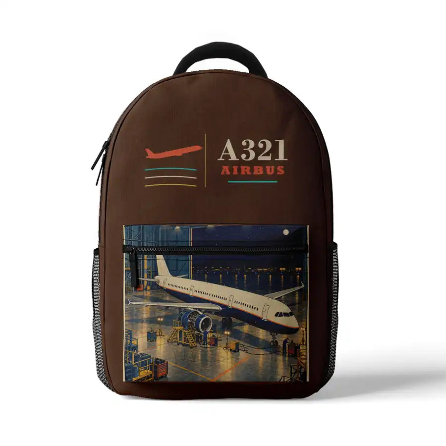 Airbus A321 - 3D Backpack - Brown