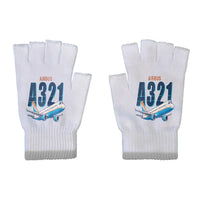 Thumbnail for Airbus A321 - Gloves - Cut - Cartoon - Light Gray