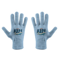 Thumbnail for Airbus A321 - Gloves - Full - Cartoon - Light Blue