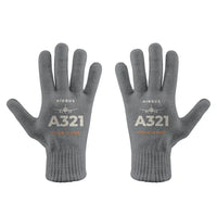 Thumbnail for Airbus A321 - Gloves - Full - Heritage + Name - Gray