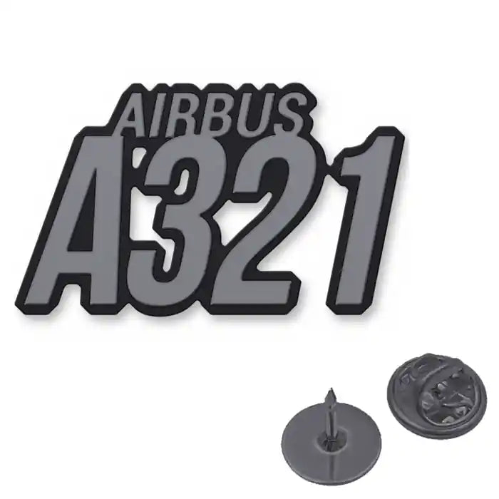 Airbus A321 - Hollow Pin - Tag - Black