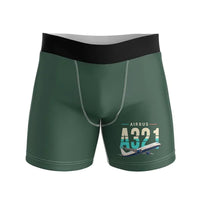Thumbnail for Airbus A321 - Men Boxers - Original - Dark Green