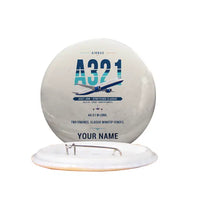 Thumbnail for Airbus A321 - Original + Name - Pin - Beige