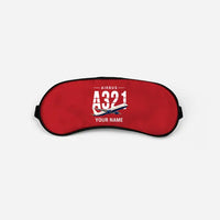 Thumbnail for Airbus A321 - Original + Name - Sleep Mask - Red