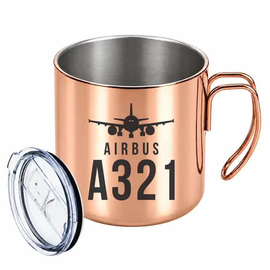 Airbus A321 - Portable Mug - Heritage - Copper