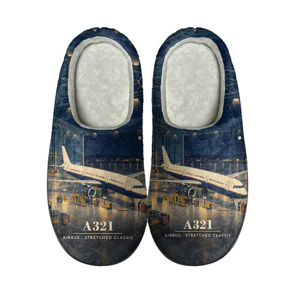 Airbus A321 - Slippers - Cotton - 3D - Full Print
