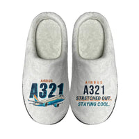 Thumbnail for Airbus A321 - Slippers - Cotton - Cartoon - White