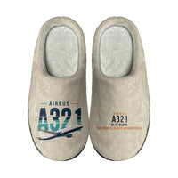 Thumbnail for Airbus A321 - Slippers - Cotton - Original - Beige