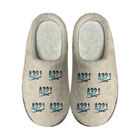 Thumbnail for Airbus A321 - Slippers - Cotton - Original Pattern - Beige