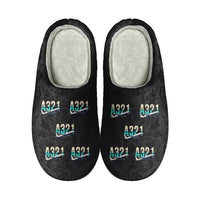 Thumbnail for Airbus A321 - Slippers - Cotton - Original Pattern - Black