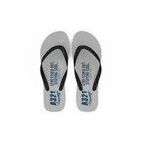 Thumbnail for Airbus A321 - Slippers - Flip Flops - Cartoon - Light Gray