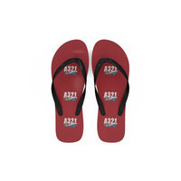 Thumbnail for Airbus A321 - Slippers - Flip Flops - Cartoon Pattern - Red