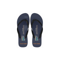 Thumbnail for Airbus A321 - Slippers - Flip Flops - Original + Name - Navy Blue