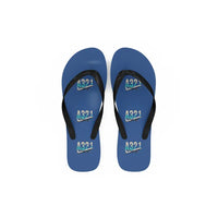 Thumbnail for Airbus A321 - Slippers - Flip Flops - Original Pattern - Blue