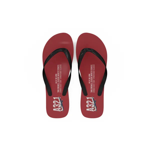 Airbus A321 - Slippers - Flip Flops - Original - Red