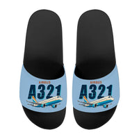 Thumbnail for Airbus A321 - Slippers - Sport - Cartoon - Light Blue