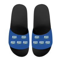Thumbnail for Airbus A321 - Slippers - Sport - Cartoon Pattern - Blue
