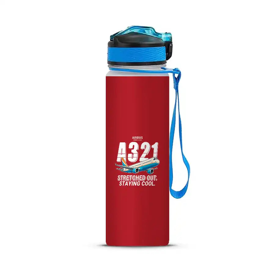 Airbus A321 - Sports Kettle - Cartoon - Red