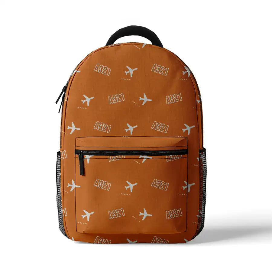 Airbus A321LR - 3D Backpack - 3D Pattern - Orange