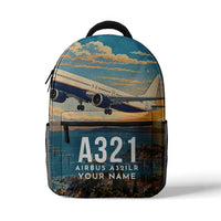 Thumbnail for Airbus A321LR - 3D Backpack - 3D Scene + Name