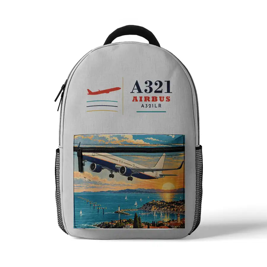 Airbus A321LR - 3D Backpack - White