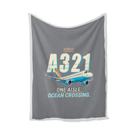 Thumbnail for Airbus A321LR - Cartoon - Blanket - Gray