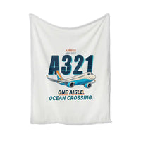 Thumbnail for Airbus A321LR - Cartoon - Blanket - White