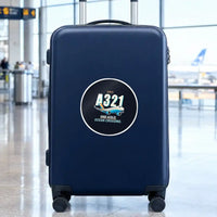 Thumbnail for Airbus A321LR - Cartoon - Circle Sticker - Suitcase