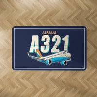 Thumbnail for Airbus A321LR - Cartoon - Rectangle Carpet - Dark Blue