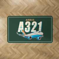 Thumbnail for Airbus A321LR - Cartoon - Rectangle Carpet - Dark Green