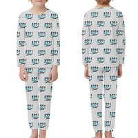 Thumbnail for Airbus A321LR - Children Pajamas - Original Pattern - Light Gray