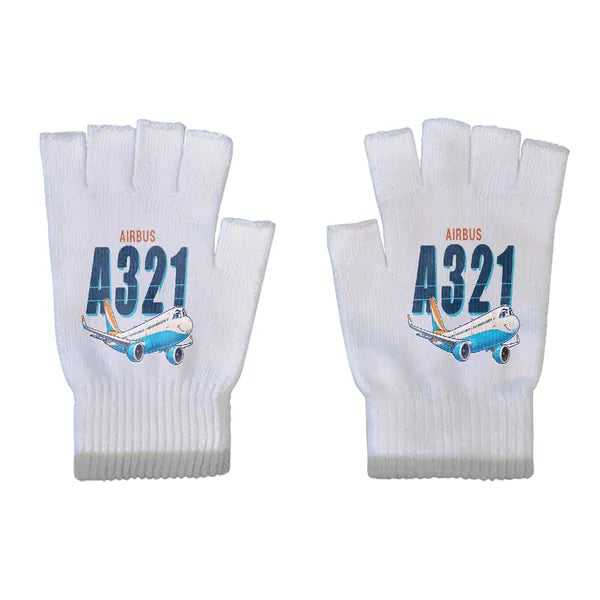 Airbus A321LR - Gloves - Cut - Cartoon - Light Gray