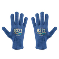Thumbnail for Airbus A321LR - Gloves - Full - Cartoon + Name - Blue