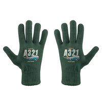 Thumbnail for Airbus A321LR - Gloves - Full - Cartoon + Name - Dark Green