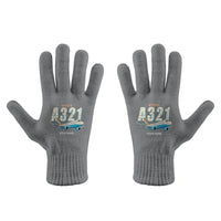 Thumbnail for Airbus A321LR - Gloves - Full - Cartoon + Name - Gray